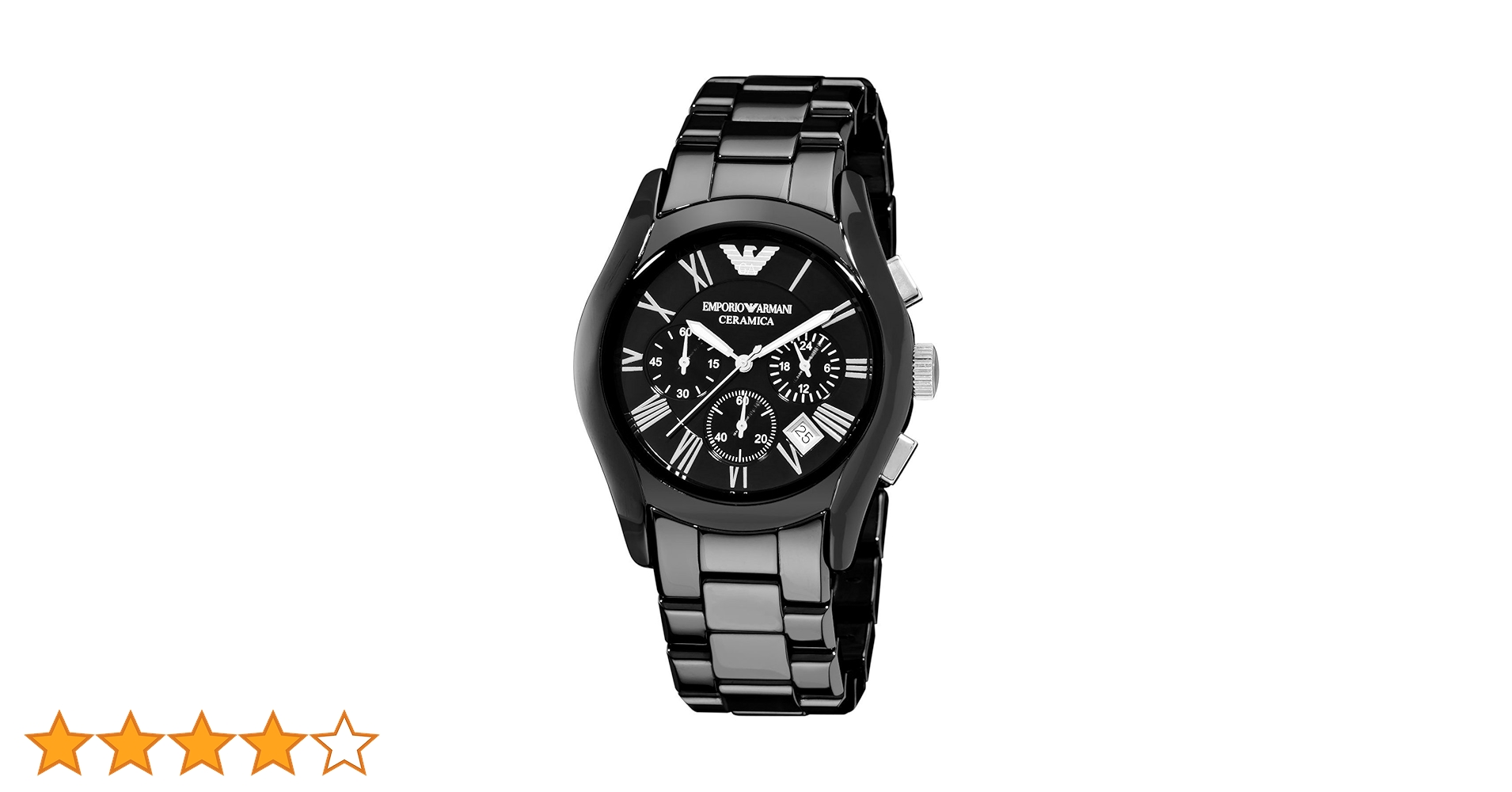 エンポリオ アルマーニ AR1400 セラミカ メンズ 腕時計 ブラック ☆MAKIDAIさん着用モデル☆/エンポリオアルマーニ腕時計/メンズ